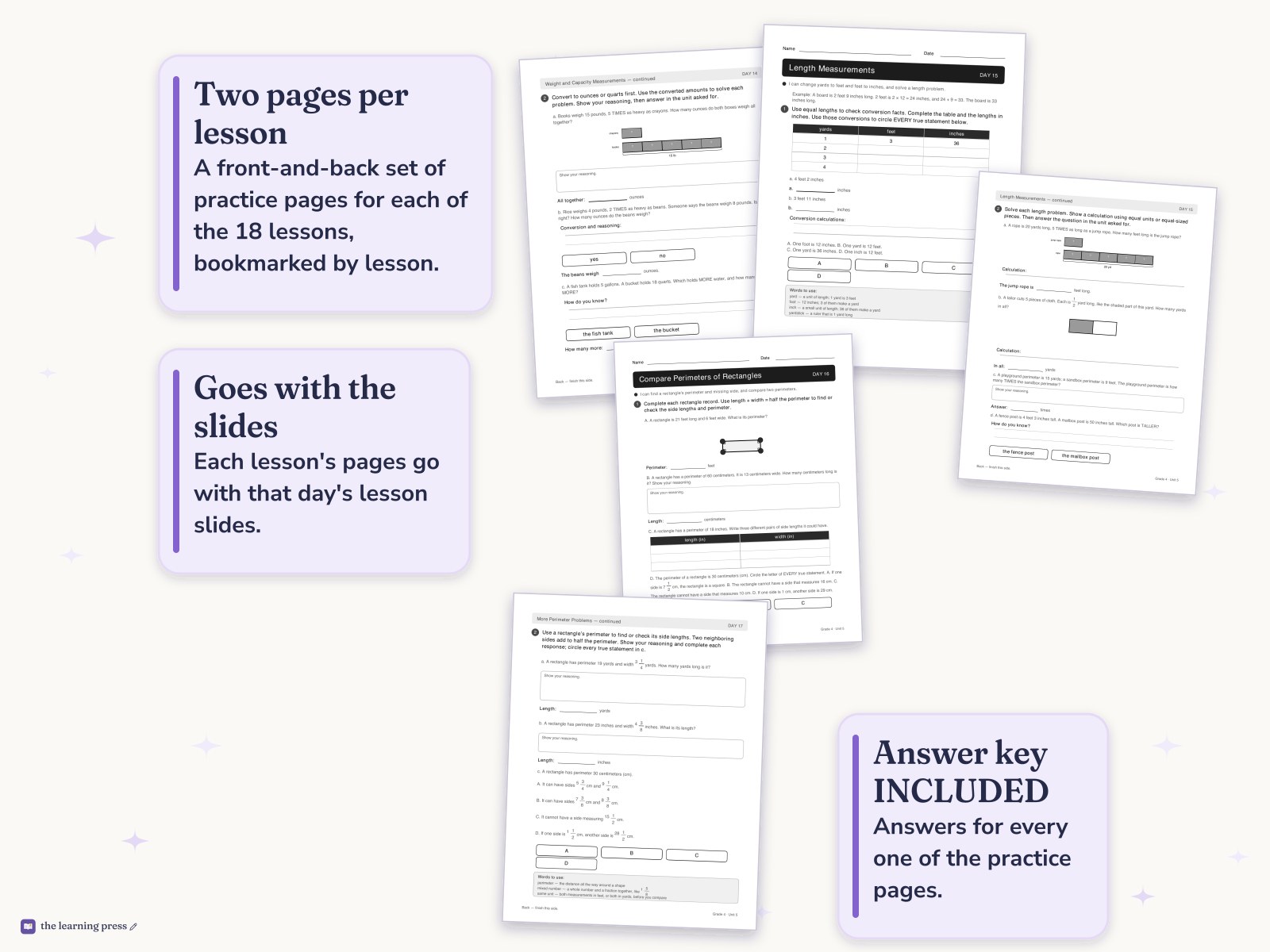 Preview page 4 of Illustrative Math (IM®) Aligned 4th Grade Unit 5 Worksheets: Multiplicative Comparison and Measurement