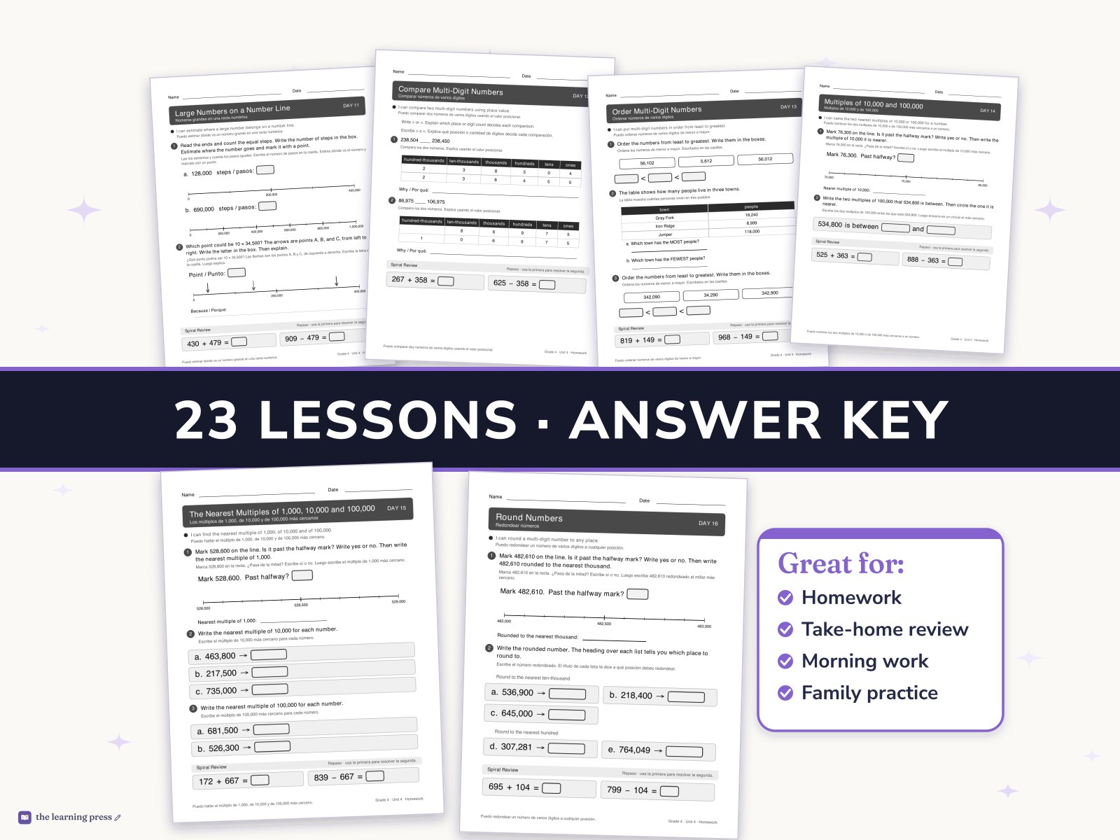 Preview page 3 of Illustrative Math (IM®) Aligned 4th Grade Unit 4 Homework: From Hundredths to Hundred-thousands