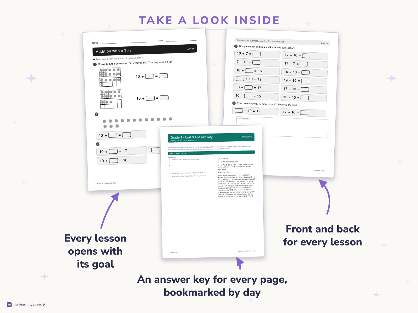 Preview page 2 of Illustrative Math (IM®) Aligned 1st Grade Unit 3 Worksheets: Adding and Subtracting Within 20