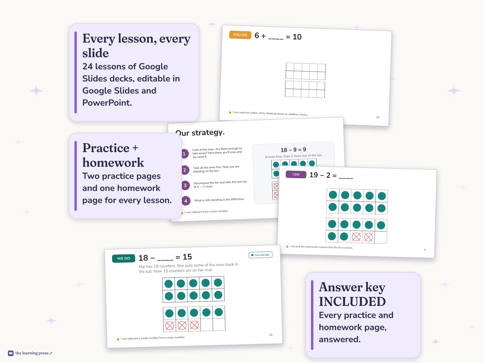 Preview page 4 of Illustrative Math (IM®) Aligned 1st Grade Unit 3 Bundle: Adding and Subtracting Within 20