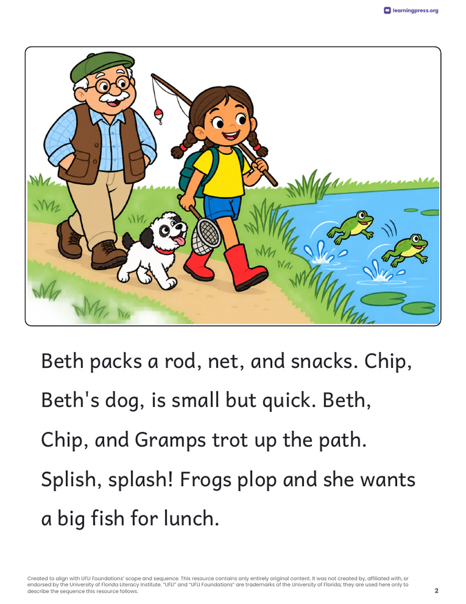 Preview page 3 of UFLI Aligned Decodable Reader · Lessons 42 – 53