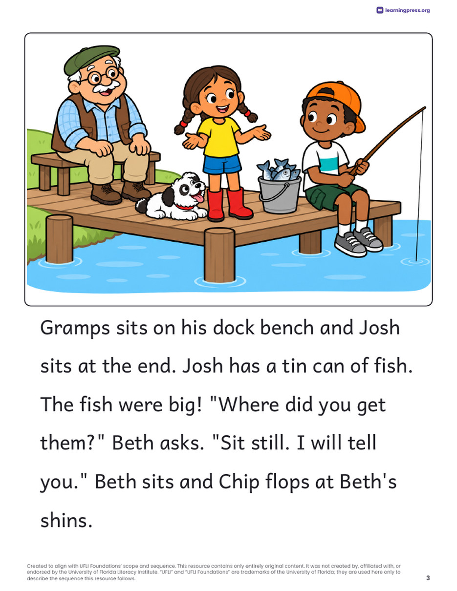 Preview page 4 of UFLI Aligned Decodable Reader · Lessons 42 – 53