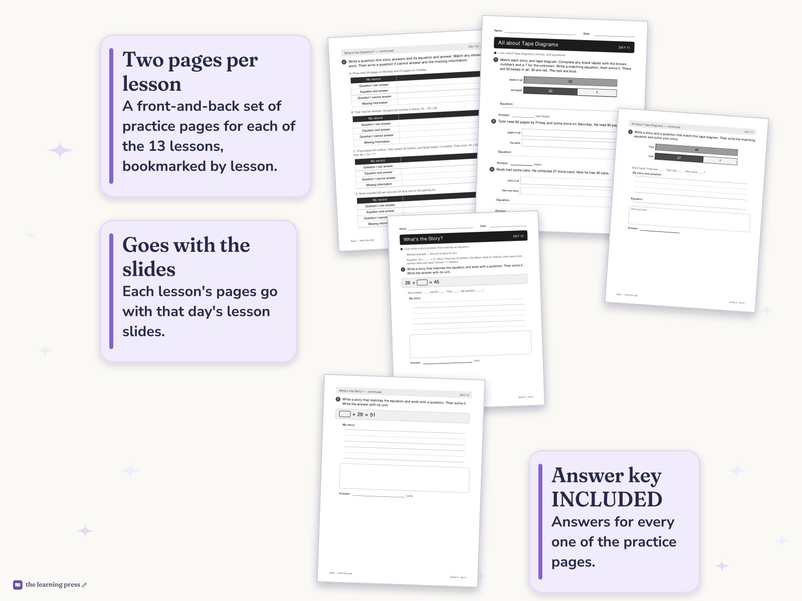 Preview page 4 of Illustrative Math (IM®) Aligned 2nd Grade Unit 9 Worksheets: Putting It All Together