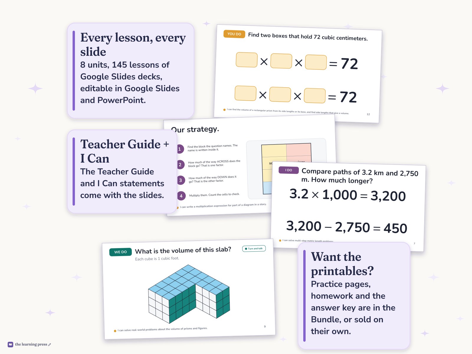 Preview page 4 of Illustrative Math (IM®) Aligned 5th Grade Full-Year Slides: All 8 Units
