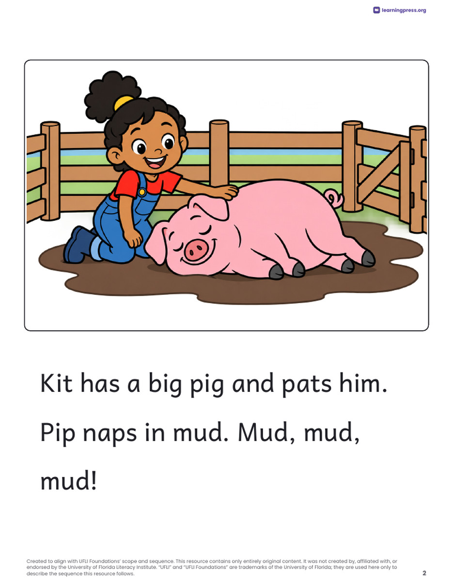 Preview page 3 of UFLI Aligned Decodable Reader · Lessons 35a – 38a