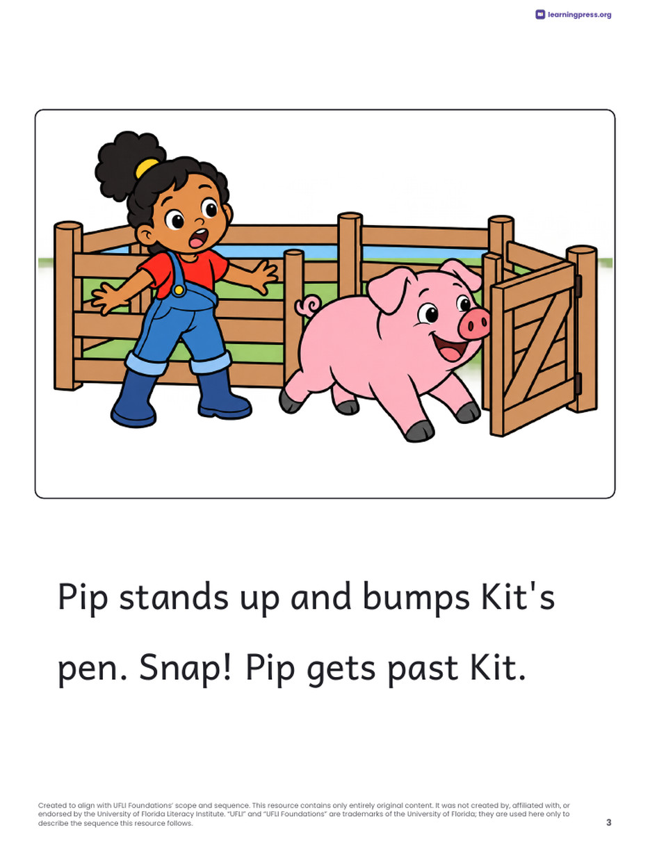 Preview page 4 of UFLI Aligned Decodable Reader · Lessons 35a – 38a