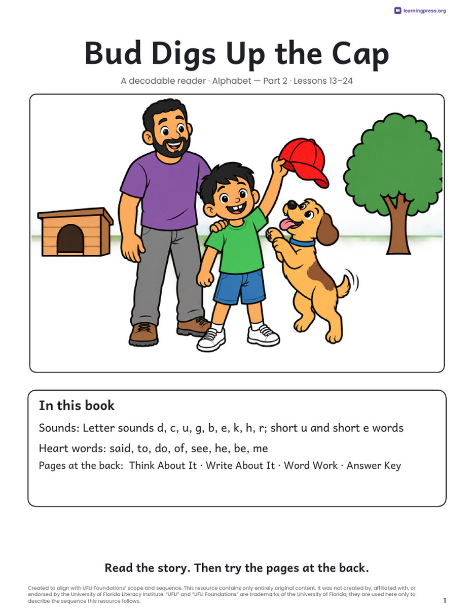 Preview page 2 of UFLI Aligned Decodable Reader · Lessons 13 – 24