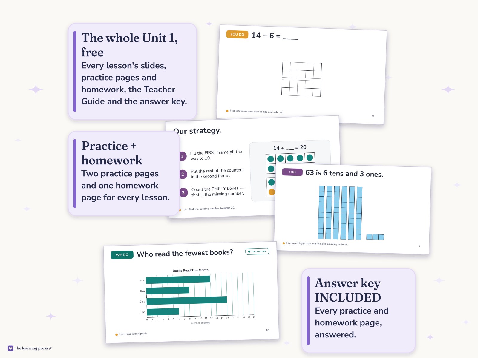 Preview page 4 of FREE Illustrative Math (IM®) Aligned 2nd Grade Unit 1 Bundle: Adding, Subtracting, and Working with Data