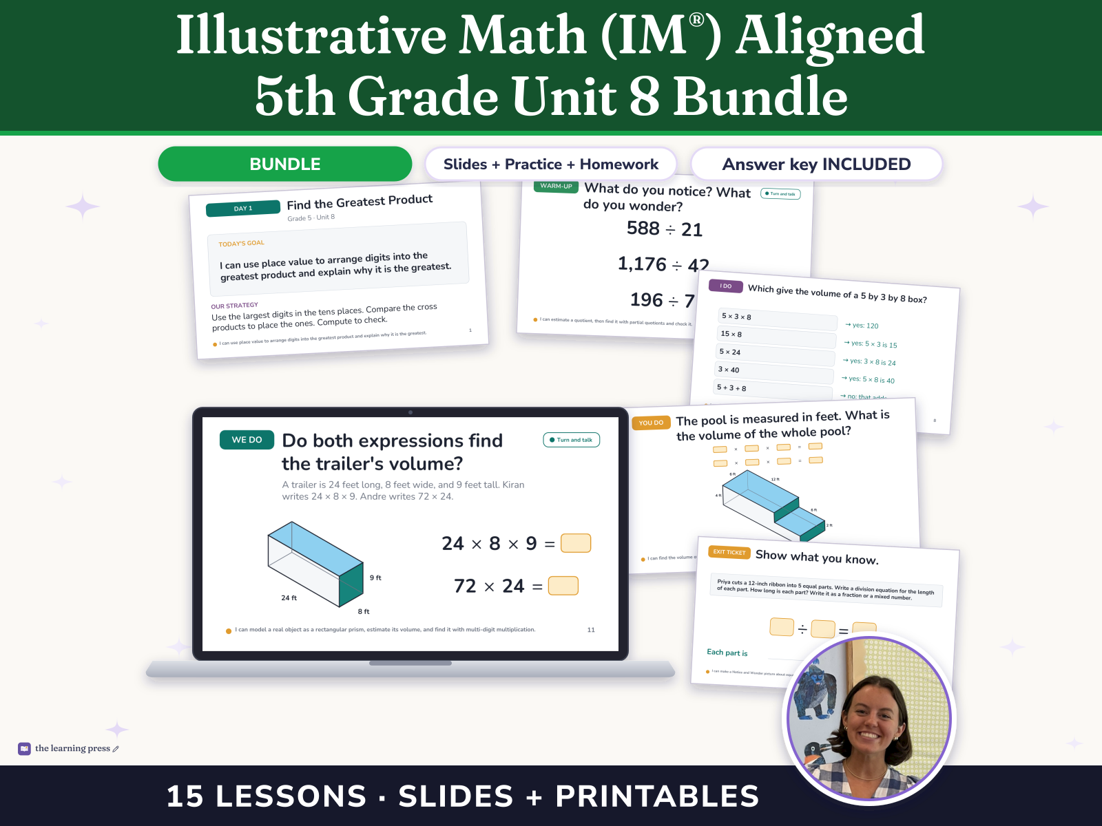Preview page 1 of Illustrative Math (IM®) Aligned 5th Grade Unit 8 Bundle: Putting It All Together