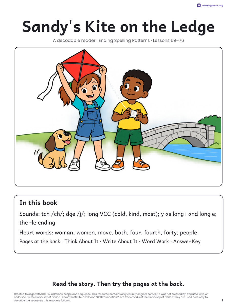 Preview page 2 of UFLI Aligned Decodable Reader · Lessons 69 – 76