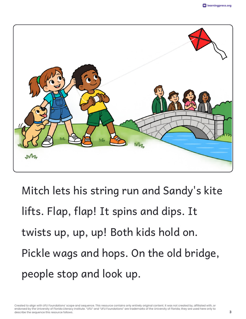 Preview page 4 of UFLI Aligned Decodable Reader · Lessons 69 – 76