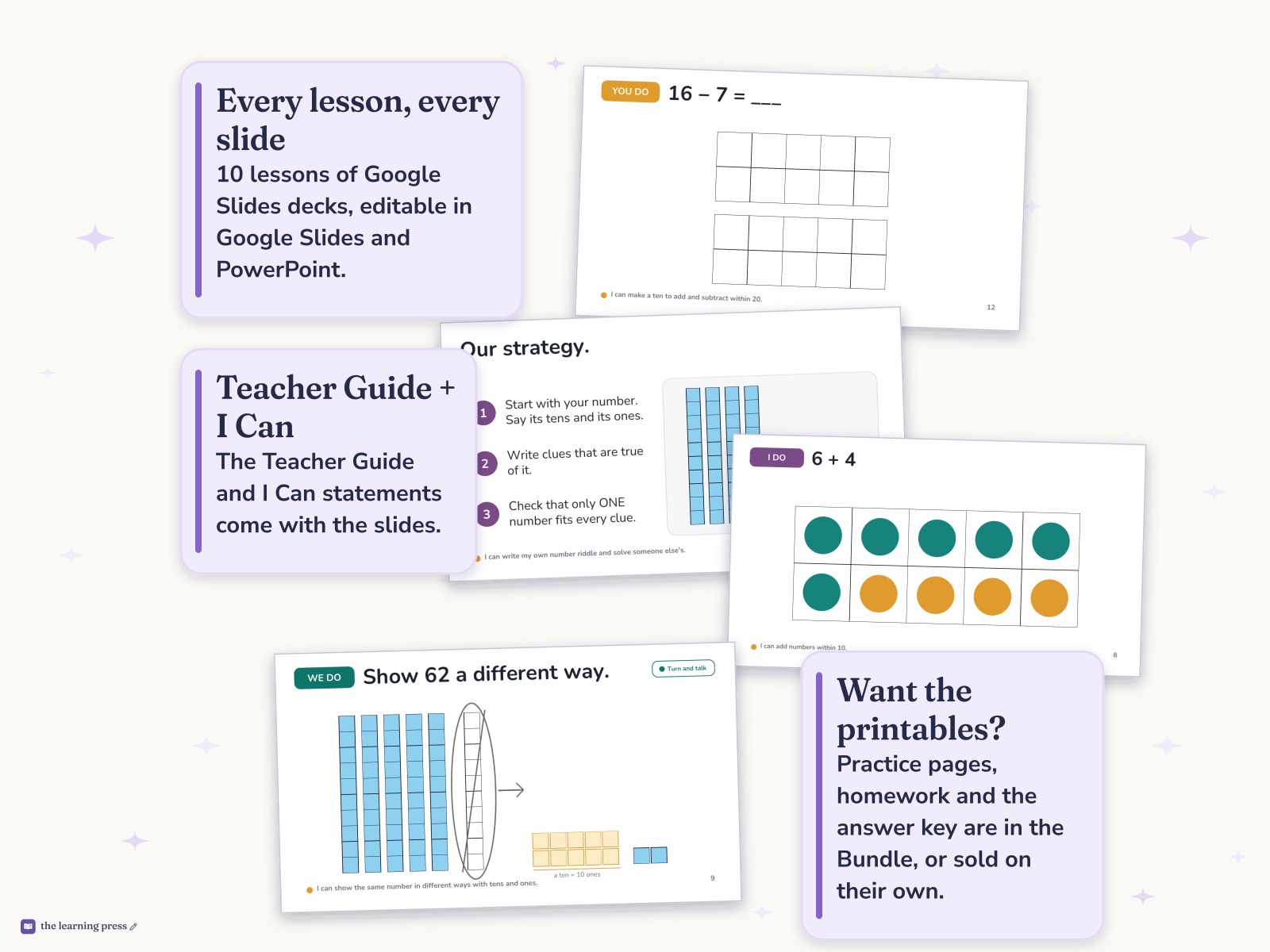 Preview page 4 of Illustrative Math (IM®) Aligned 1st Grade Unit 8 Slides: Putting It All Together