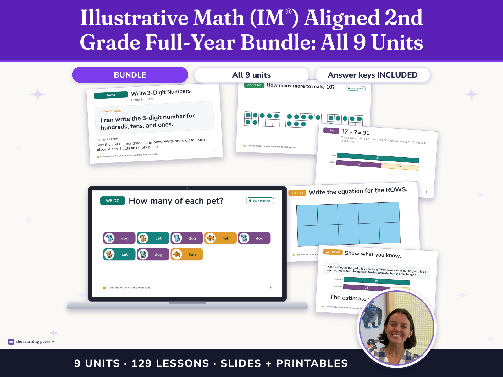 Preview page 1 of Illustrative Math (IM®) Aligned 2nd Grade Full-Year Bundle: All 9 Units