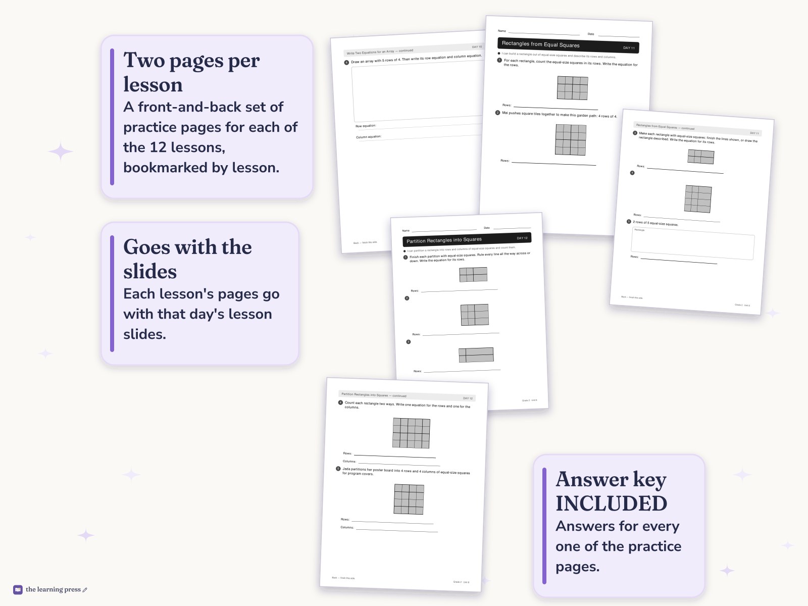 Preview page 4 of Illustrative Math (IM®) Aligned 2nd Grade Unit 8 Worksheets: Equal Groups