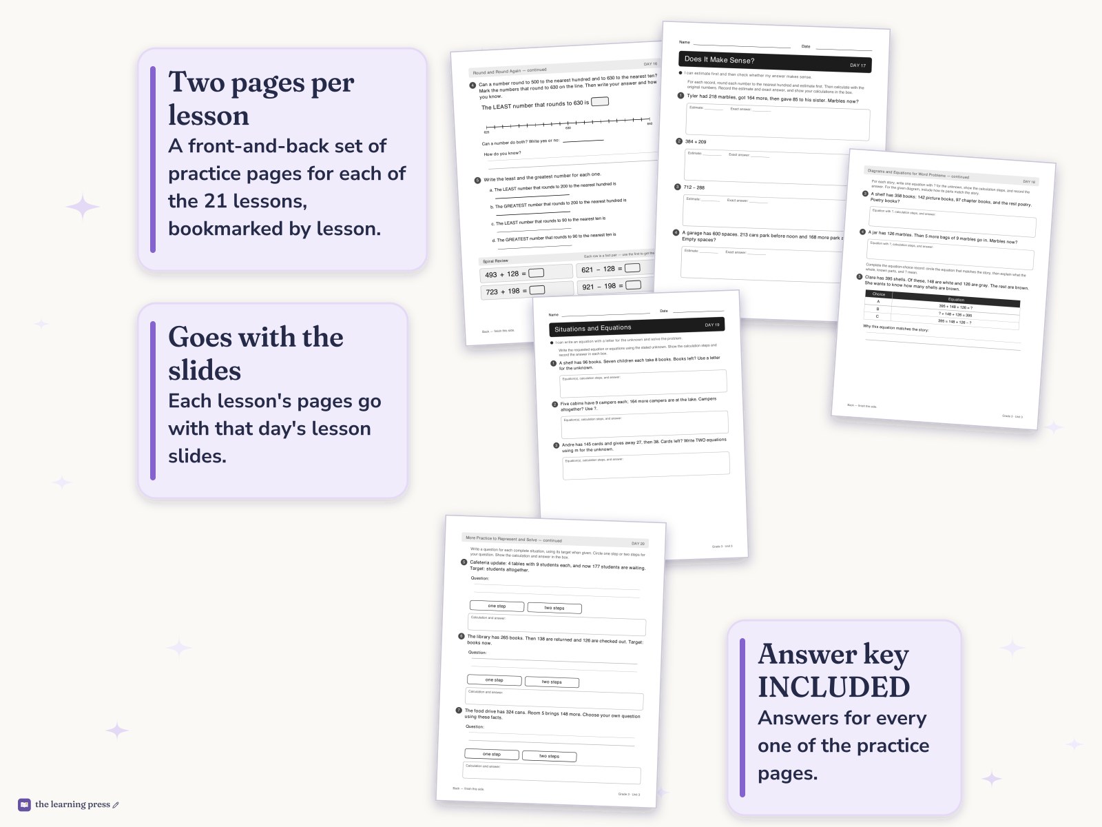 Preview page 4 of Illustrative Math (IM®) Aligned 3rd Grade Unit 3 Worksheets: Wrapping Up Addition and Subtraction within 1,000